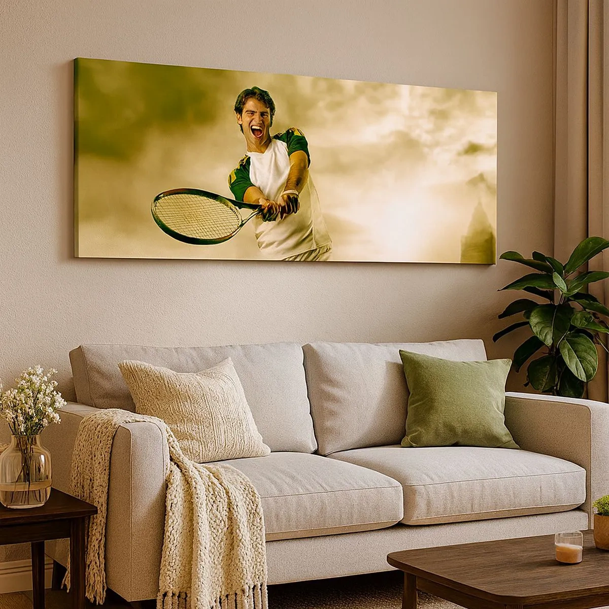 Tablou pe pânză - Energie și bucurie - 100x40 cm