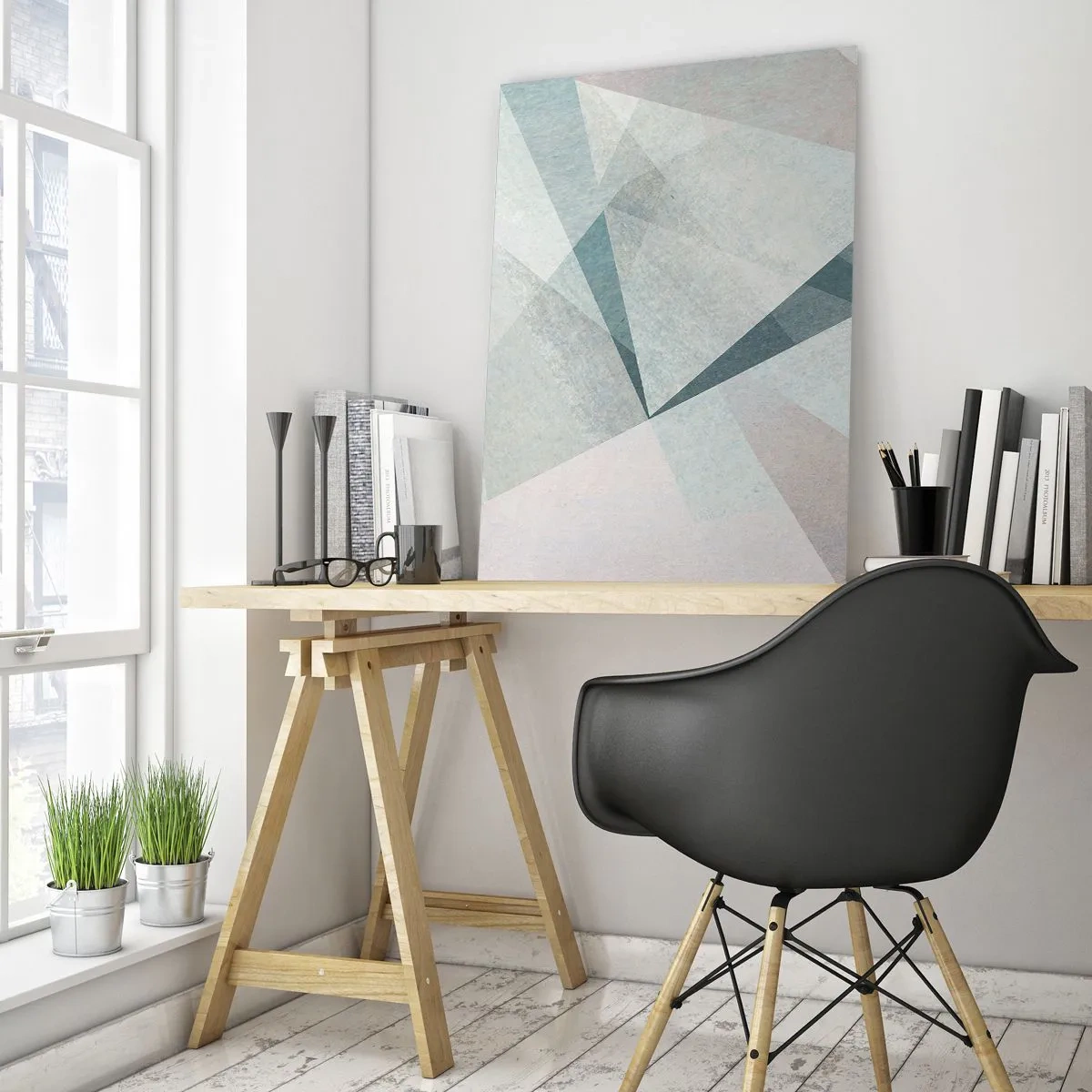 Tablou pe sticlă - Calm și totuși dinamic - 50x70 cm