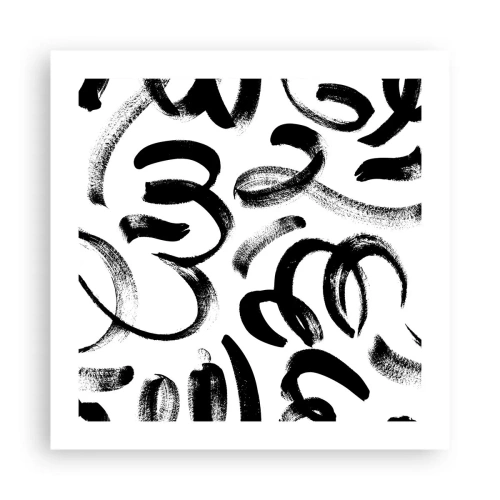 Poster - Negru pe alb - 50x50 cm