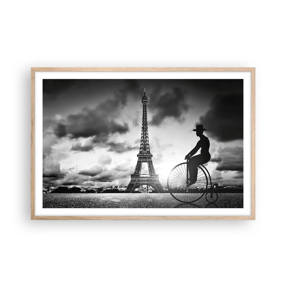Poster în ramă de stejar deschis - Dorul de Belle Epoque - 91x61 cm