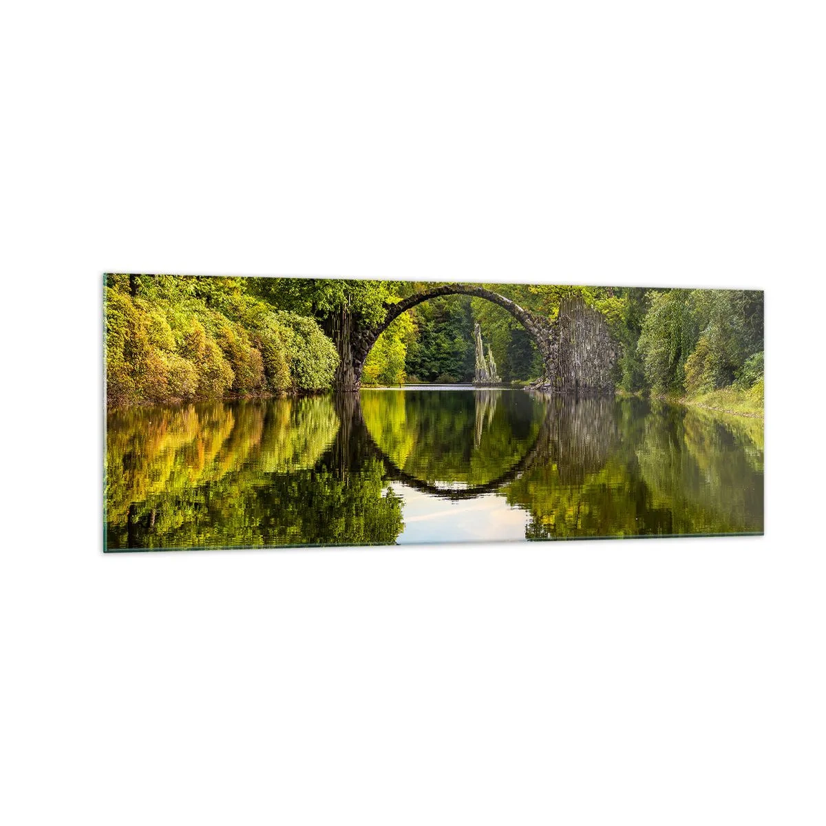 Tablou pe sticlă - La punctul de întâlnire a două lumi - 140x50 cm