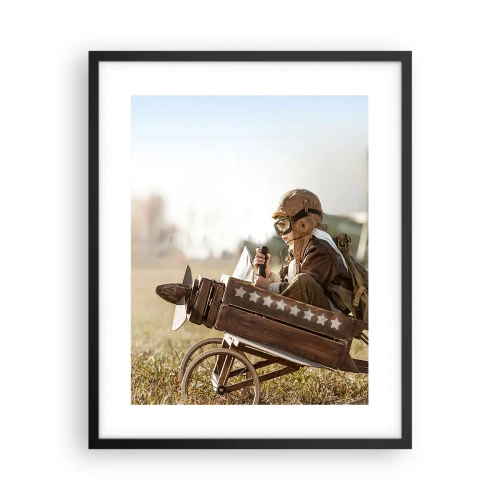 Poster în ramă neagră - Porniți spre vis - 40x50 cm