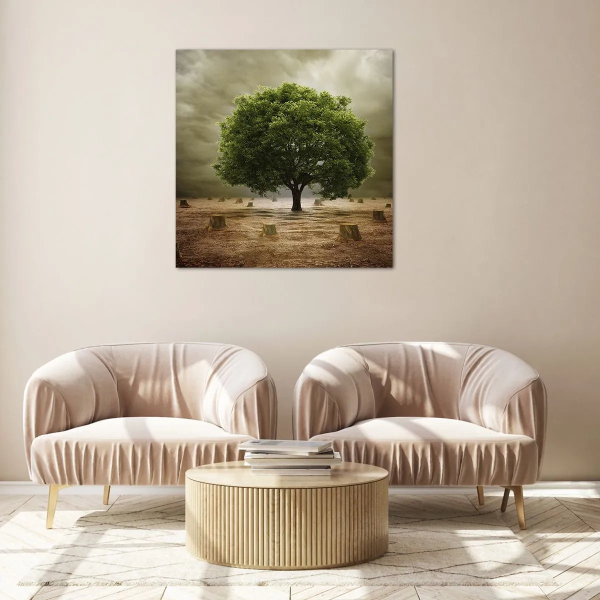 Tablou pe sticlă - Toate speranțele - 50x50 cm