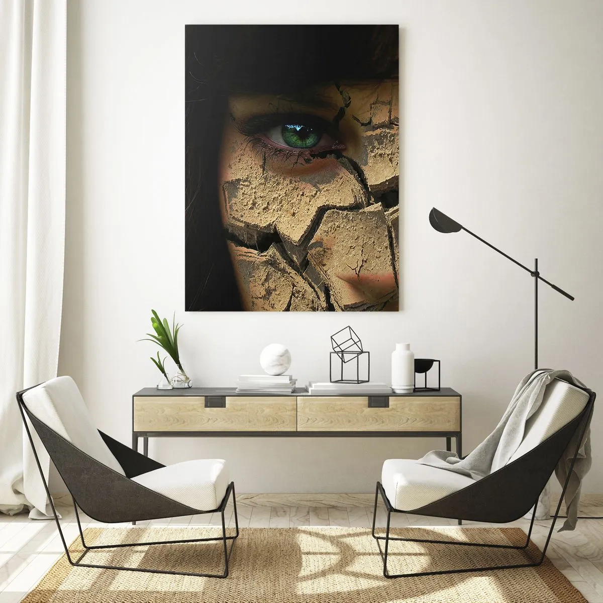 Tablou pe sticlă - Încântare și groază în același timp - 50x70 cm