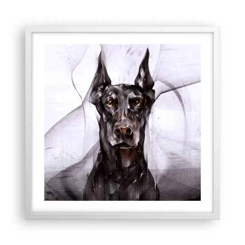 Poster în ramă albă - Născut cu noblețe - 50x50 cm