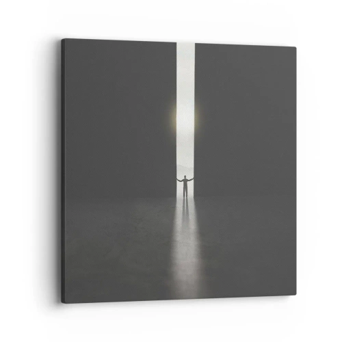 Tablou pe pânză - Un pas spre un viitor luminos - 40x40 cm