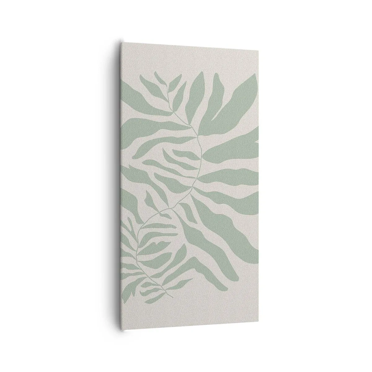 Tablou pe pânză - Ramura de smarald - 65x120 cm