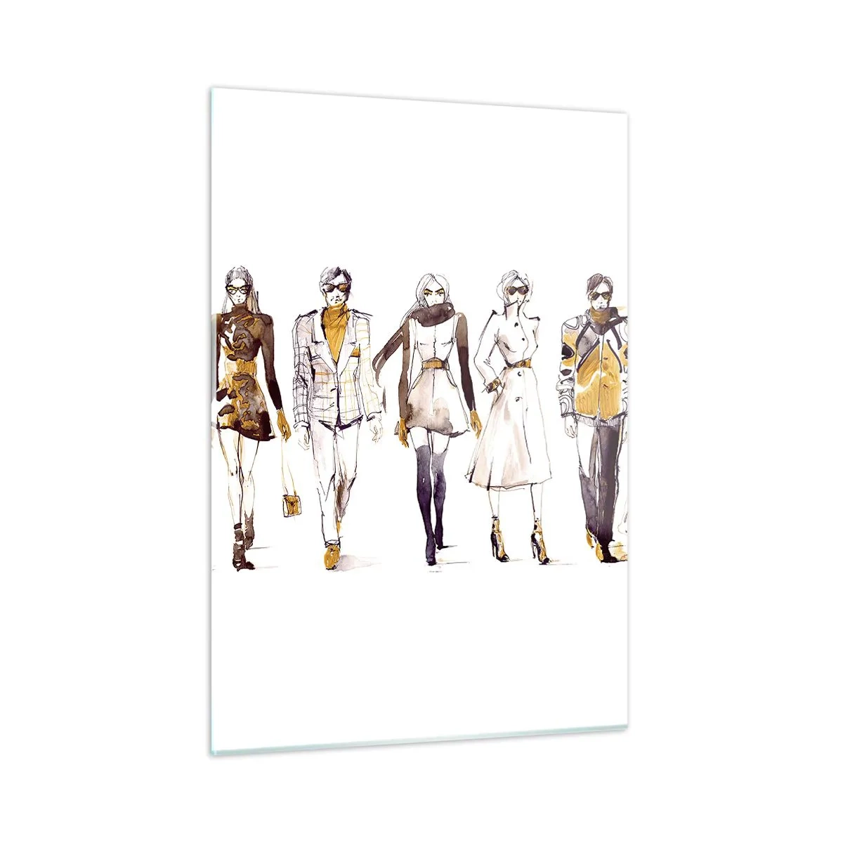 Tablou pe sticlă - Chic discret, eleganță casuală - 50x70 cm