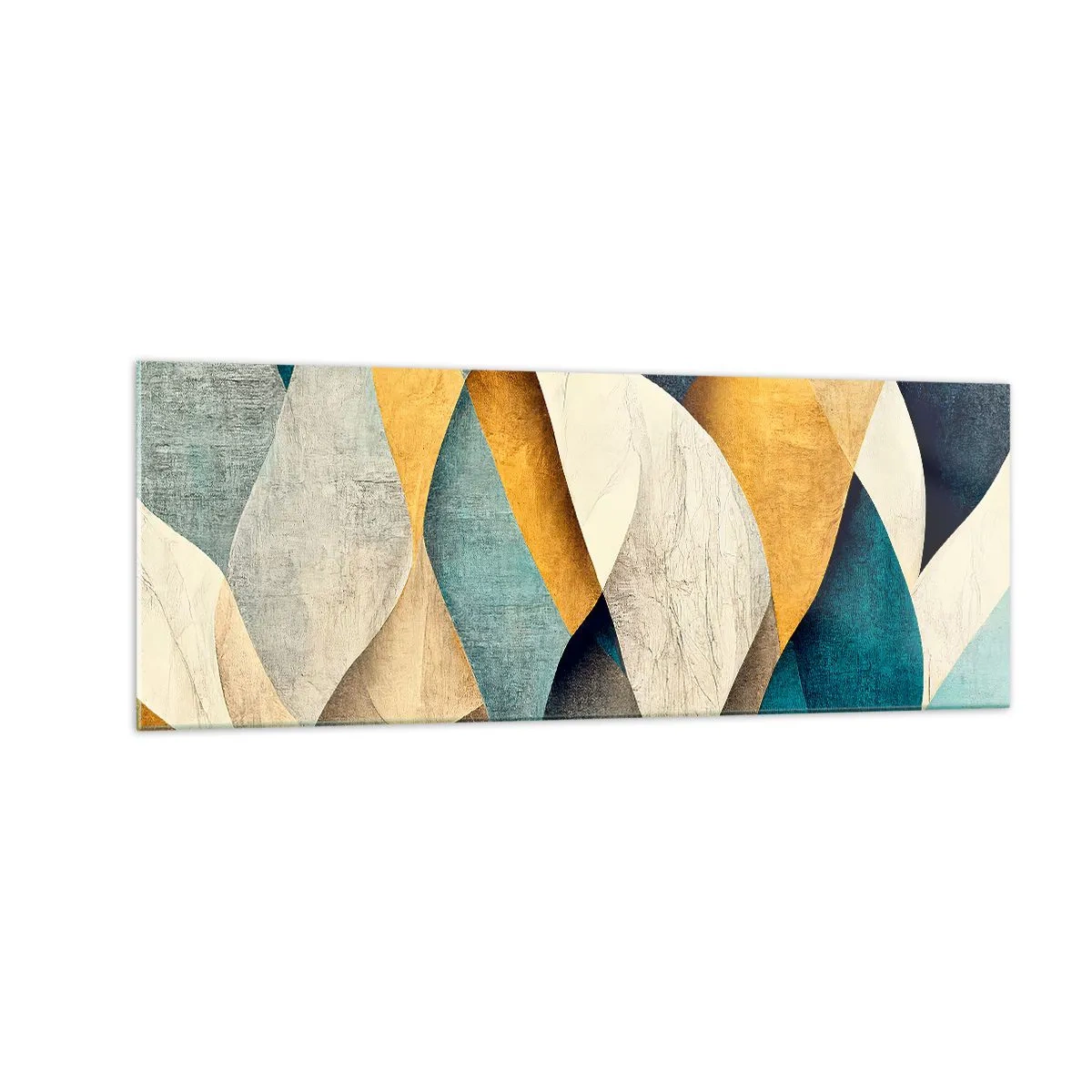 Tablou pe sticlă - Ritm și ondulare - 140x50 cm