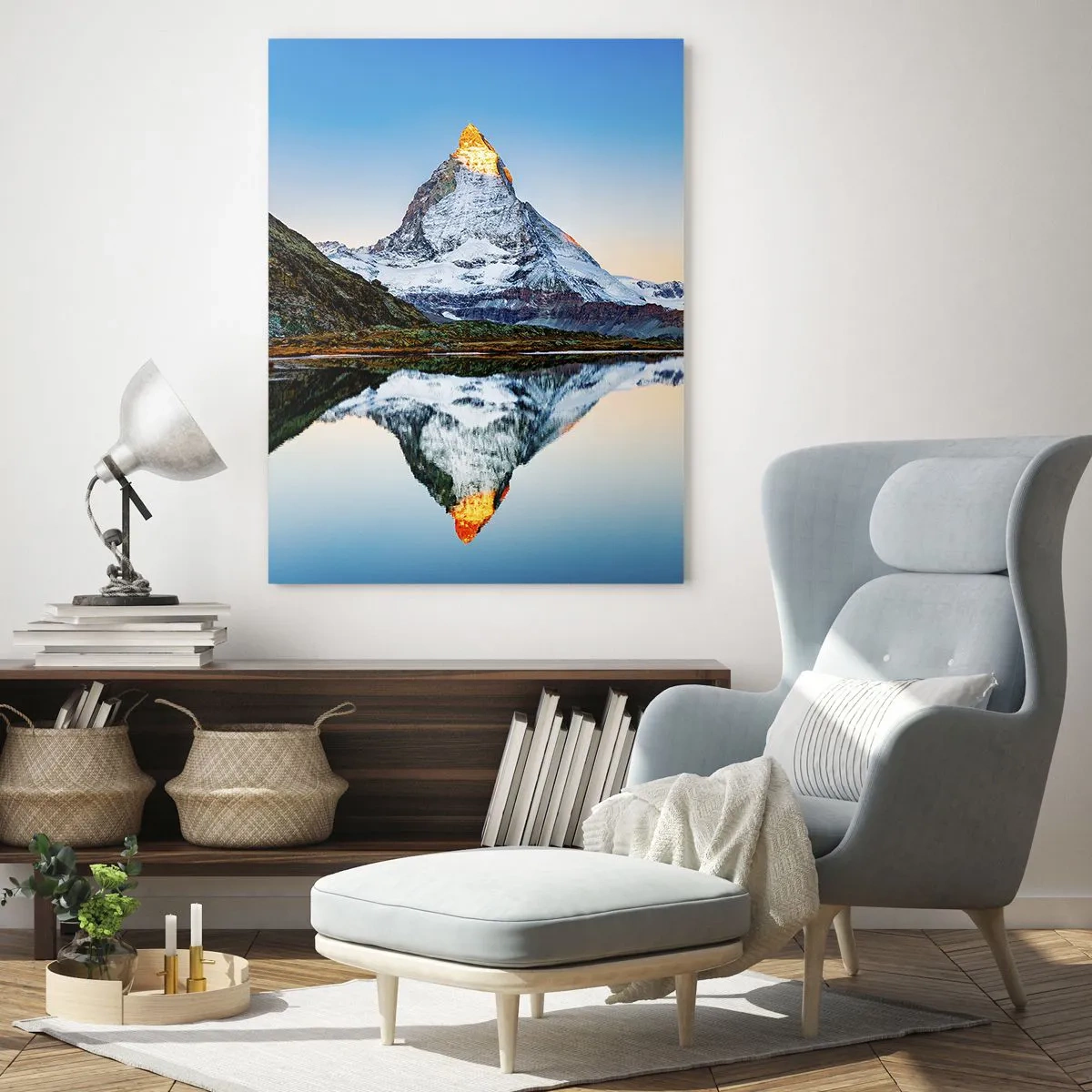 Tablou pe sticlă - Două lumi - 50x70 cm