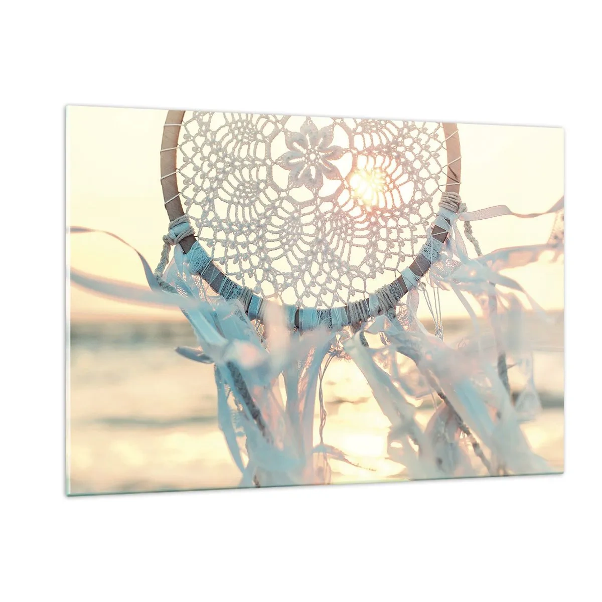 Tablou pe sticlă - Totem de dantelă - 120x80 cm