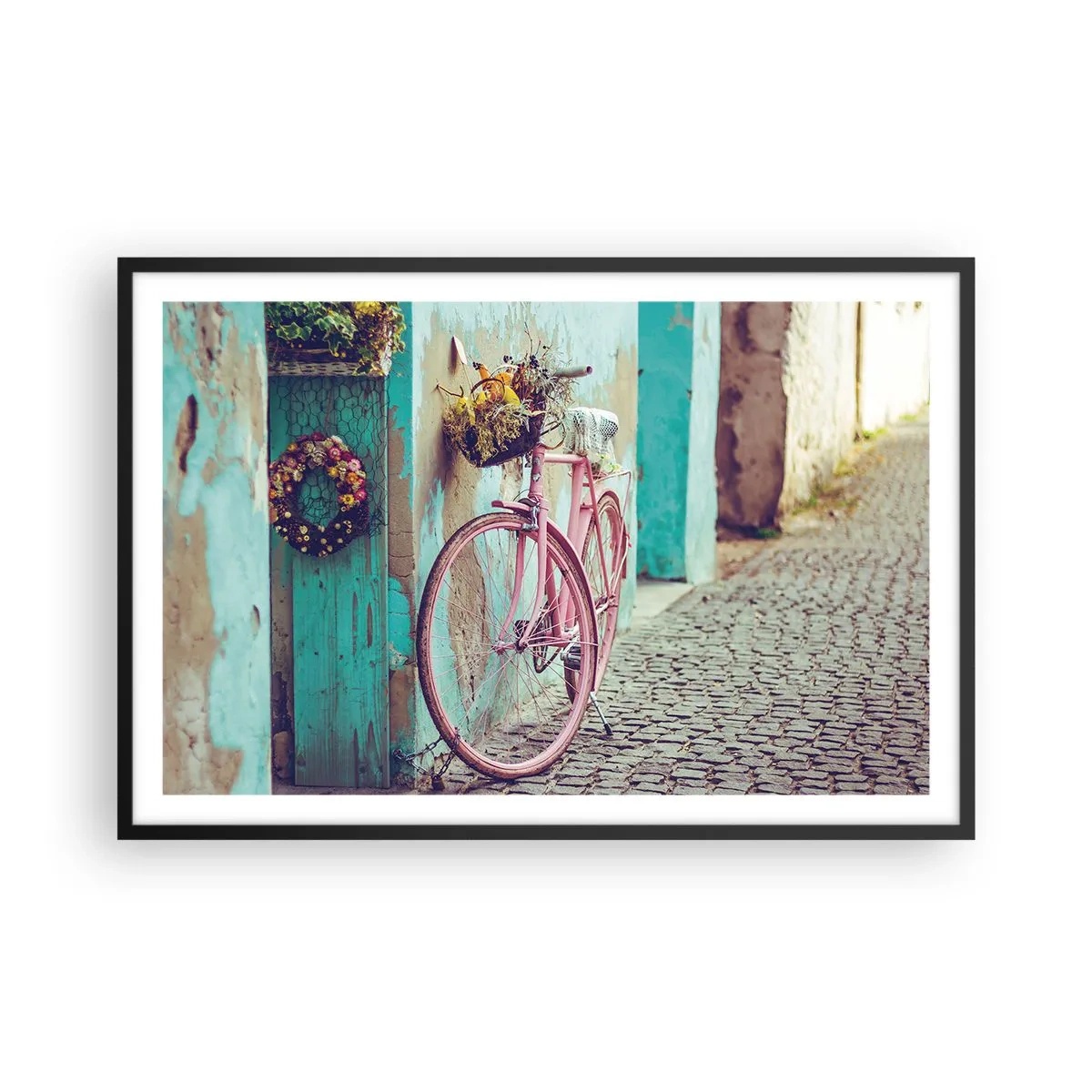 Poster în ramă neagră - Mă întorc imediat - 91x61 cm