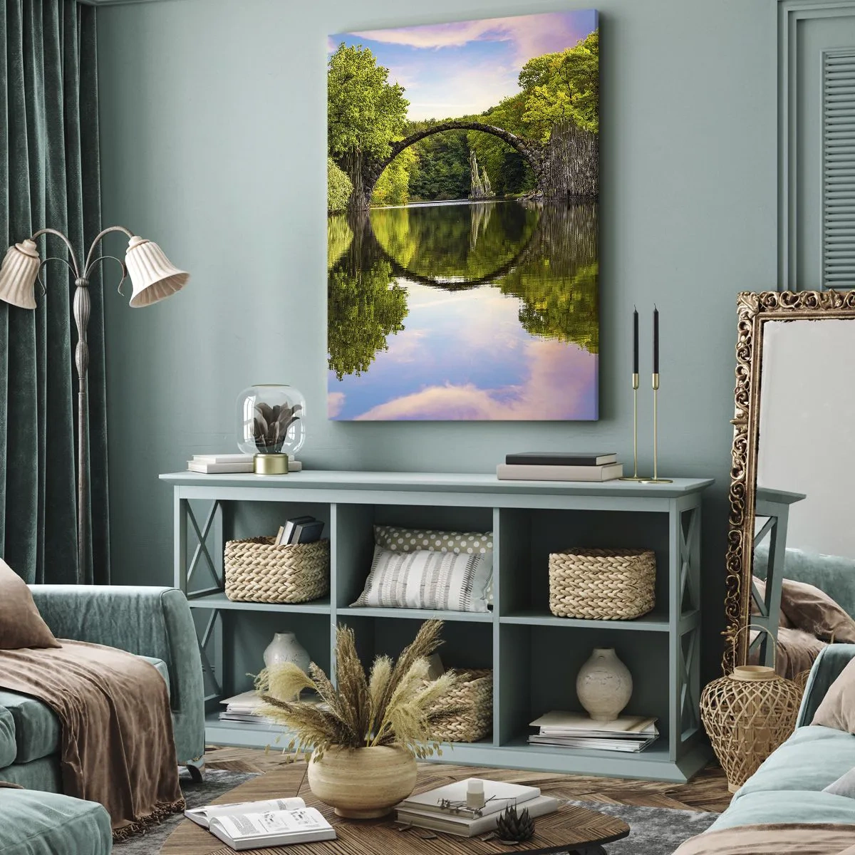 Tablou pe pânză - La punctul de întâlnire a două lumi - 50x70 cm