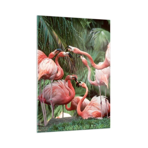 Tablou pe sticlă - Bârfa de după-amiază - 50x70 cm