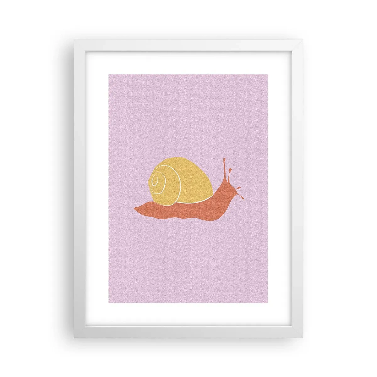 Poster în ramă albă - Nu e nicio grabă - 30x40 cm