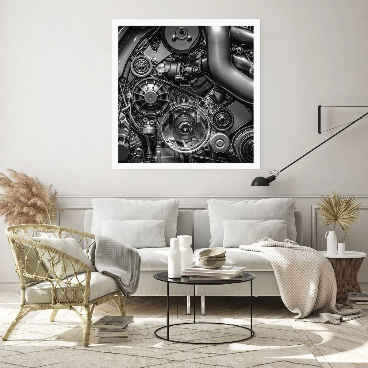 Poster - Poezia mecanicii - 40x40 cm