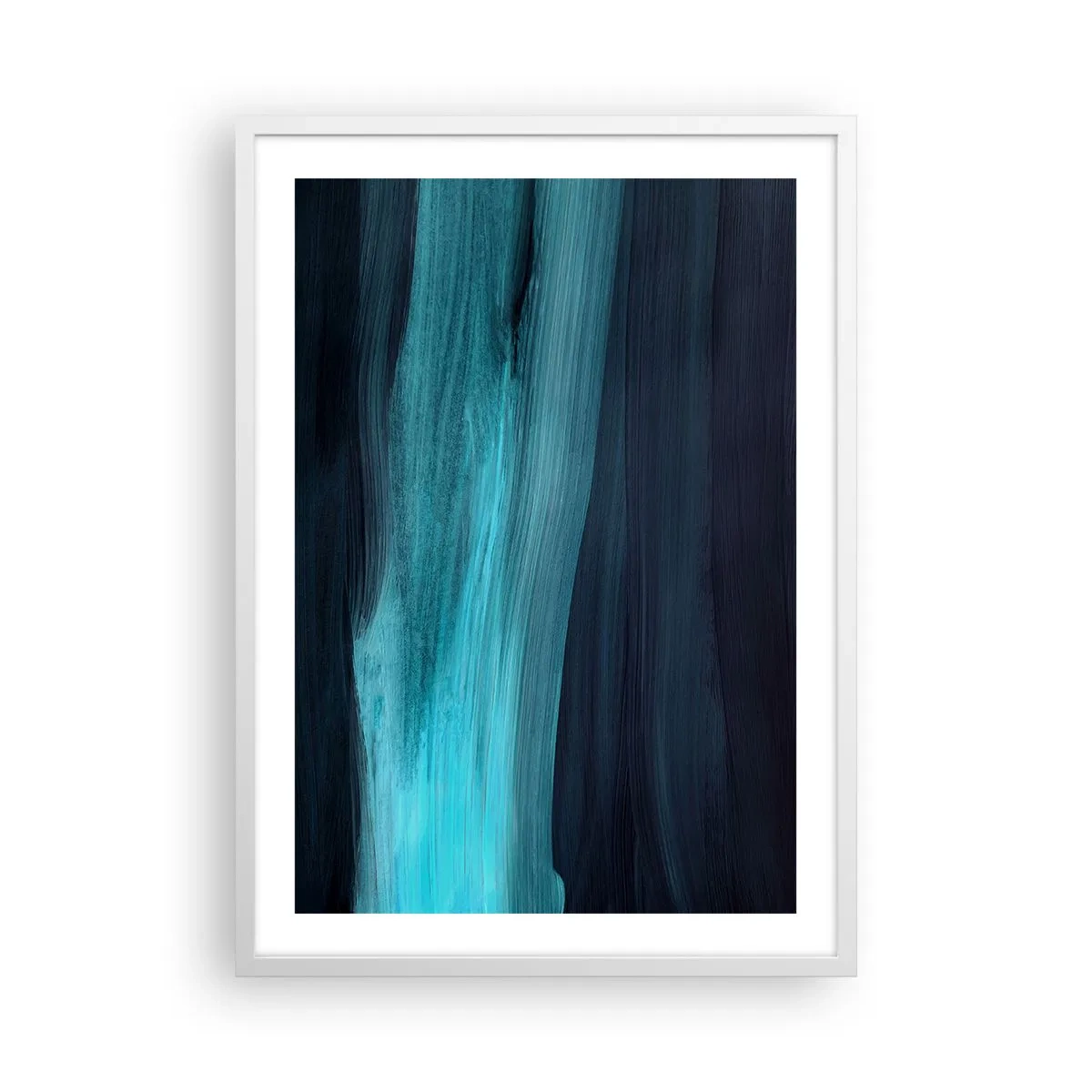 Poster în ramă albă - Du-te cu fluxul - 50x70 cm