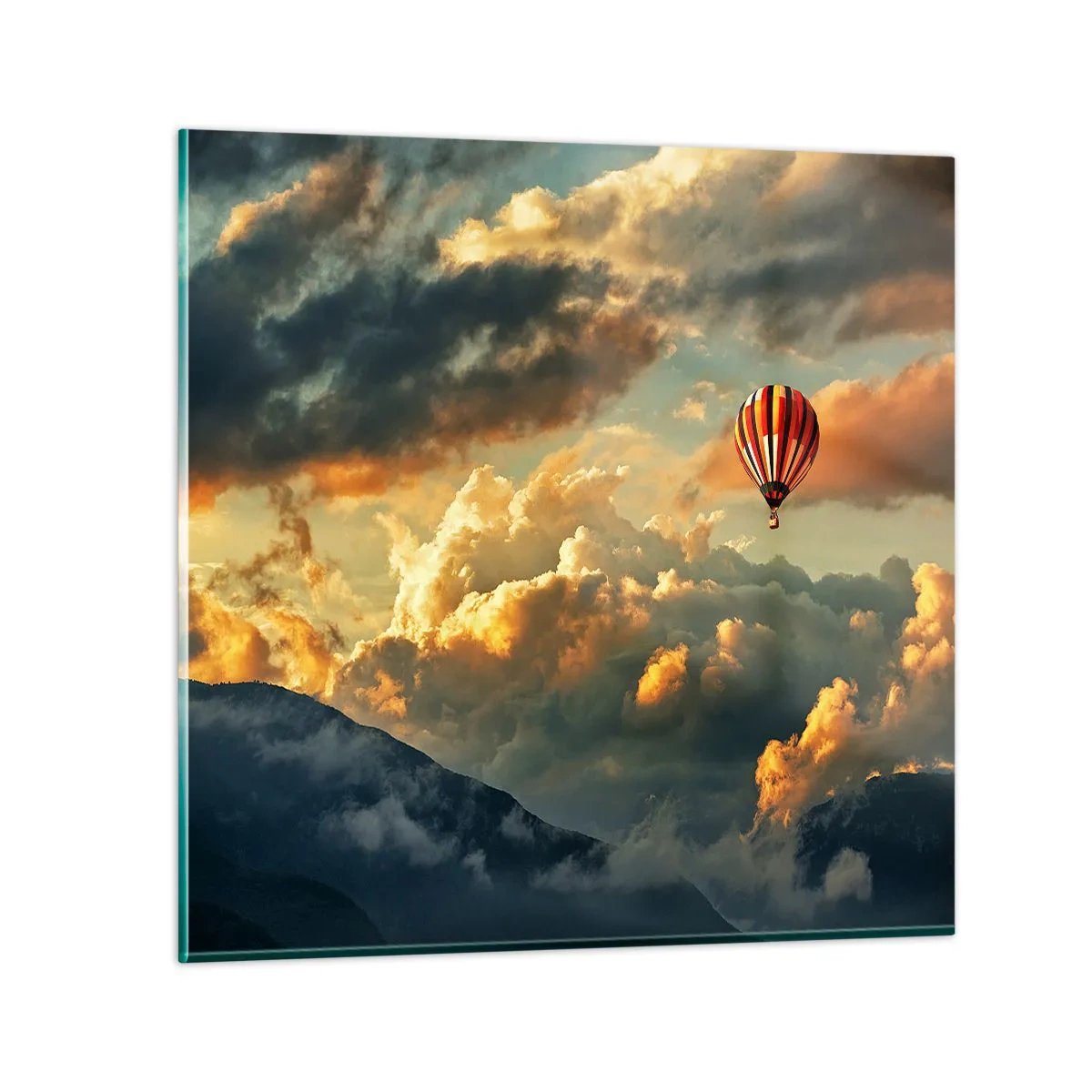 Tablou pe sticlă - Zbor pentru că vreau - 60x60 cm