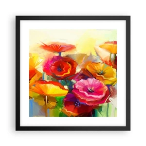 Poster în ramă neagră - Nu numai roșu - 40x40 cm