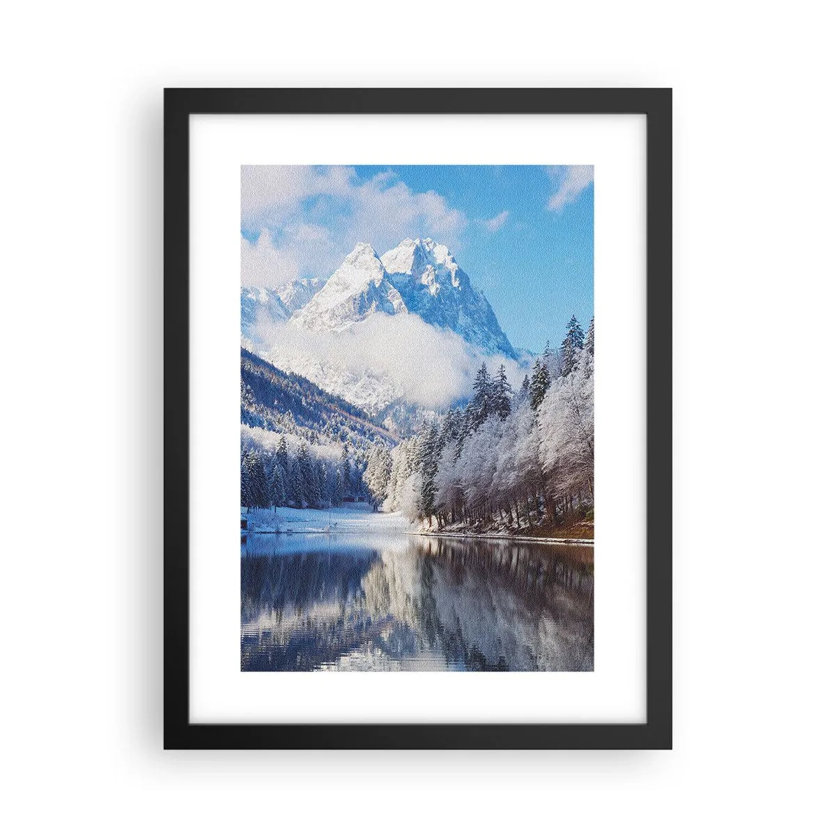 Poster în ramă neagră - Veghe de zăpadă - 30x40 cm