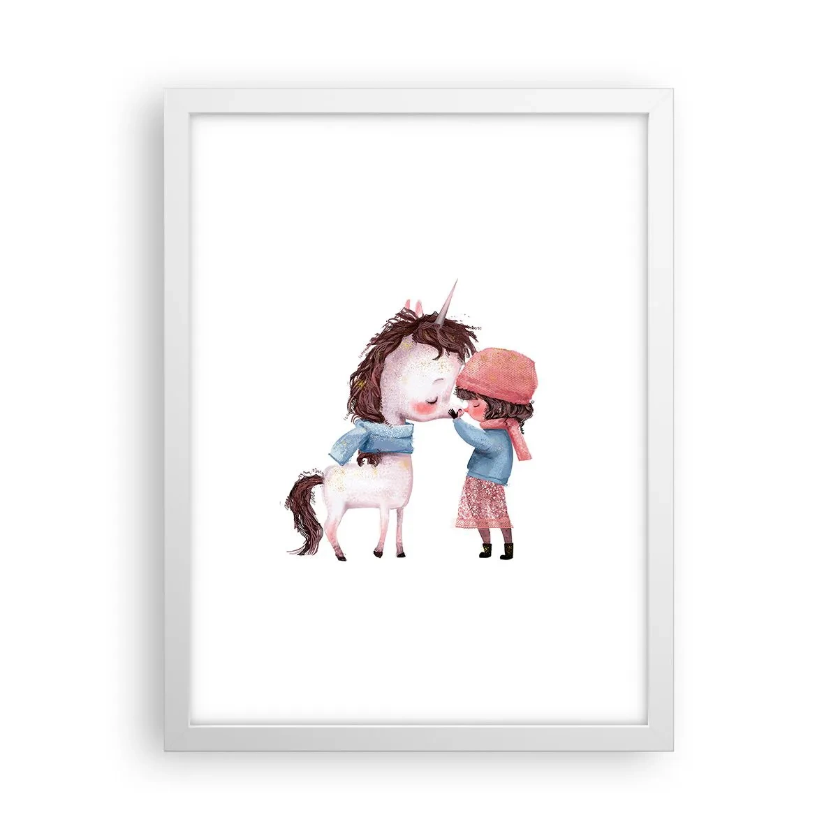 Poster în ramă albă - O poveste de iarnă - 30x40 cm