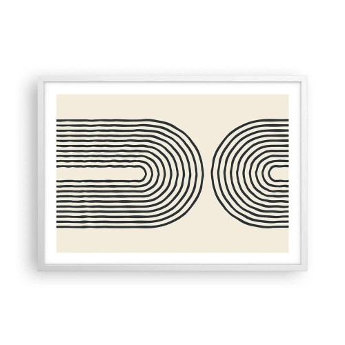 Poster în ramă albă - În curând... - 70x50 cm