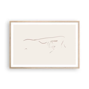 Poster în ramă de stejar deschis - Forma dorinței - 91x61 cm