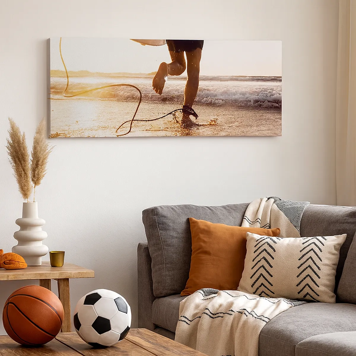 Tablou pe pânză - Pentru a întâmpina valul - 30x30 cm