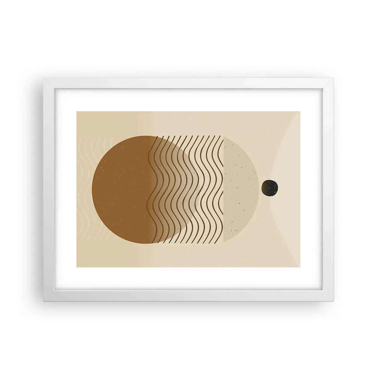 Poster în ramă albă - Despre originea figurilor geometrice - 40x30 cm