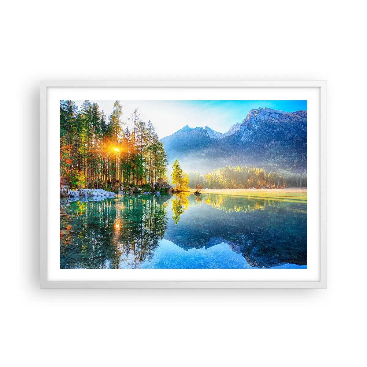 Poster în ramă albă - Maiestate și dulceață - 70x50 cm