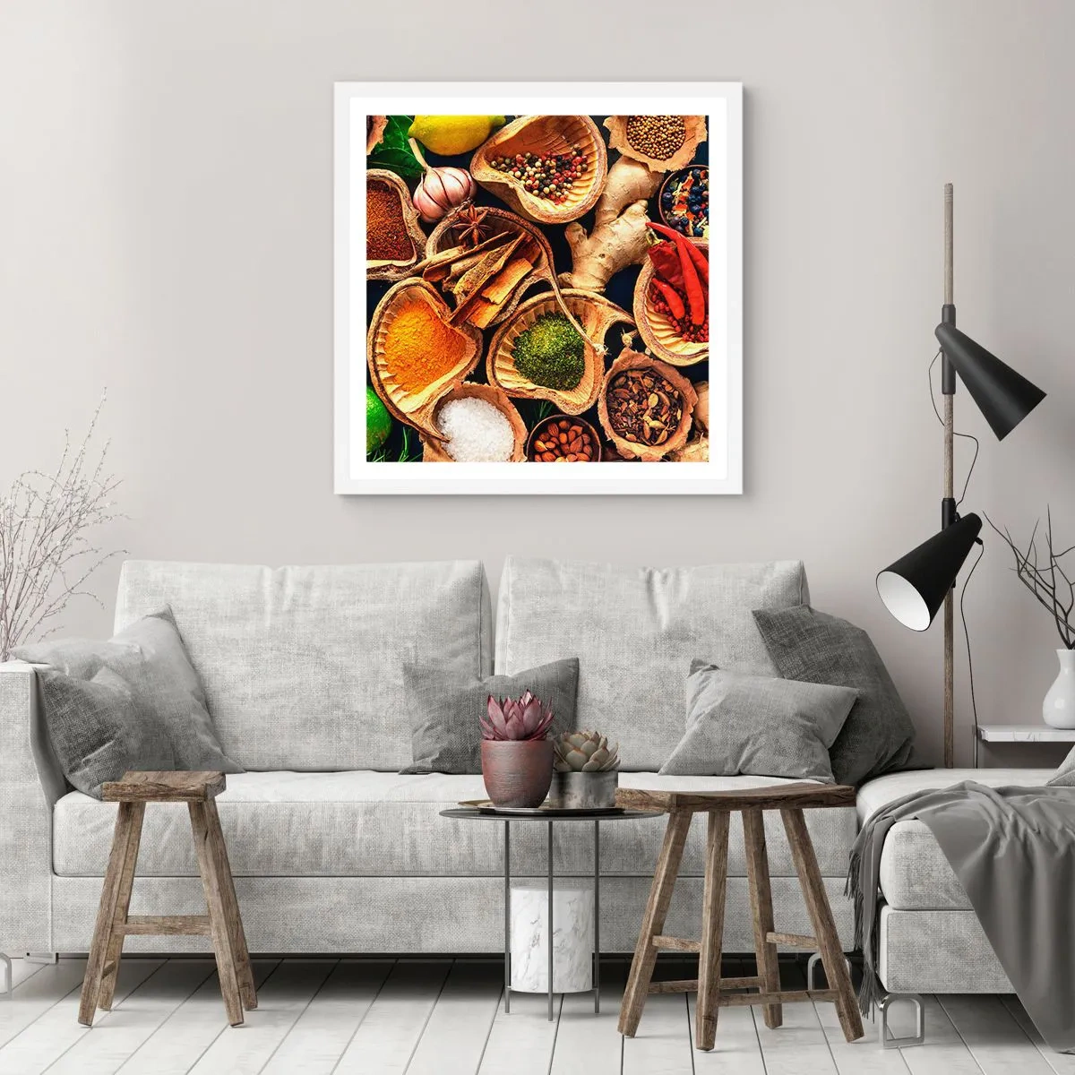 Poster în ramă albă - Ia ce vrei - 40x40 cm