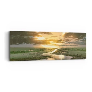 Tablou pe pânză - Undeva într-o galaxie foarte, foarte îndepărtată - 90x30 cm