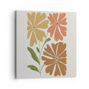 Tablou pe pânză - Natură și geometrie - 70x70 cm