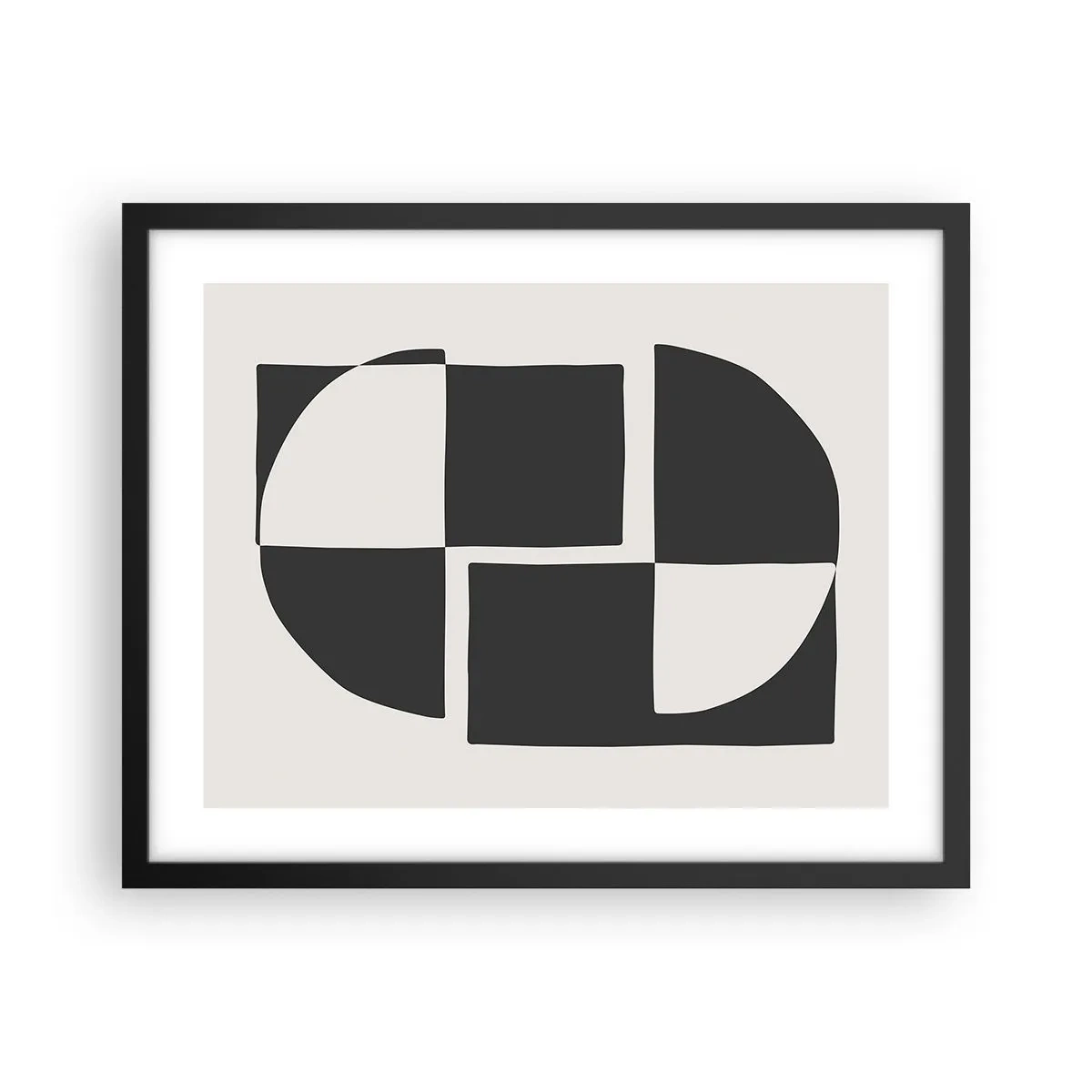 Poster în ramă neagră - Antiteză - sinteză - 50x40 cm