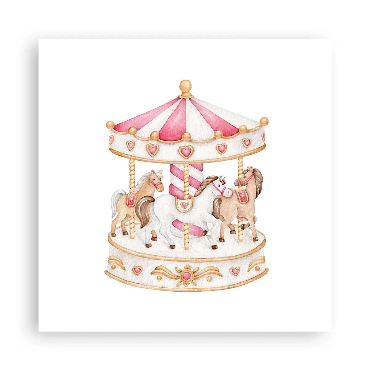 Poster - Lumea dulce a copilăriei - 40x40 cm