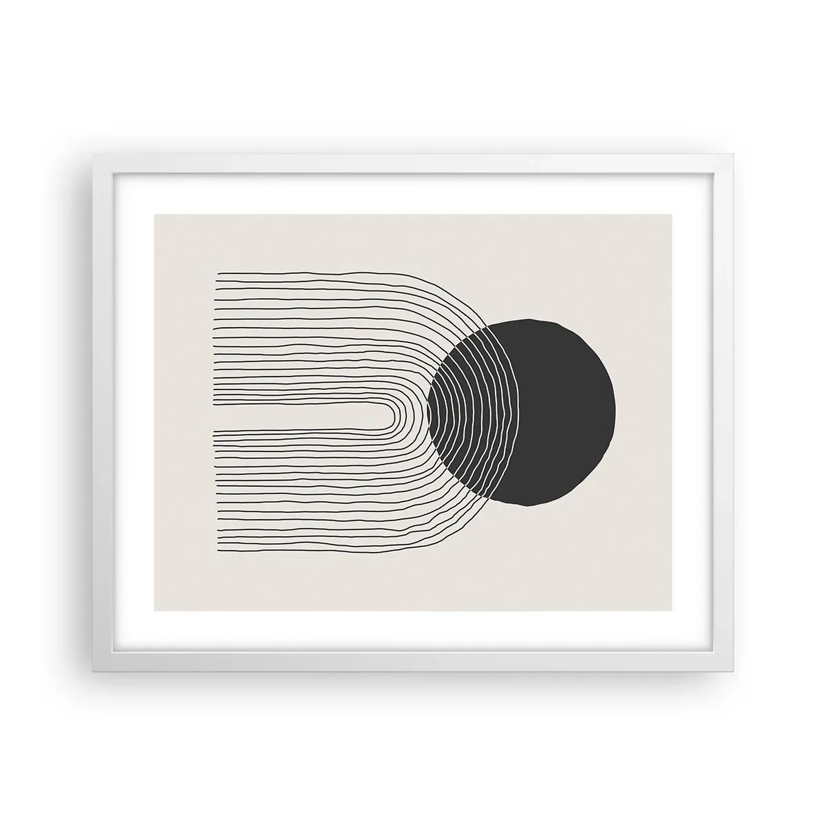 Poster în ramă albă - Tremurând și încrezător - 50x40 cm