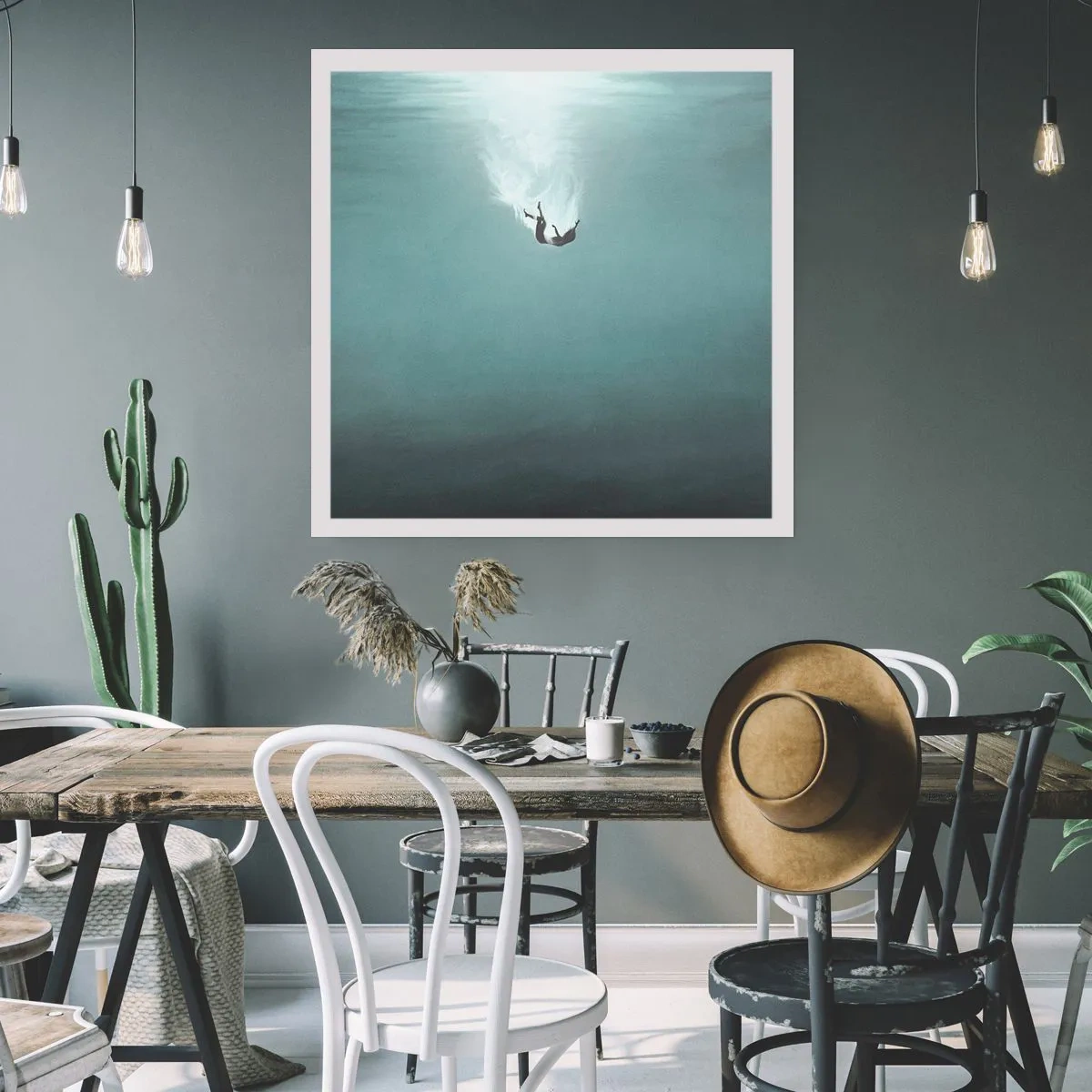 Poster - În îmbrățișarea oceanului - 60x60 cm