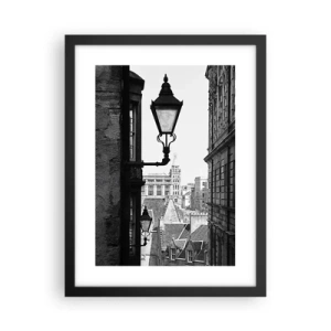 Poster în ramă neagră - O poveste din Edinburgh - 30x40 cm
