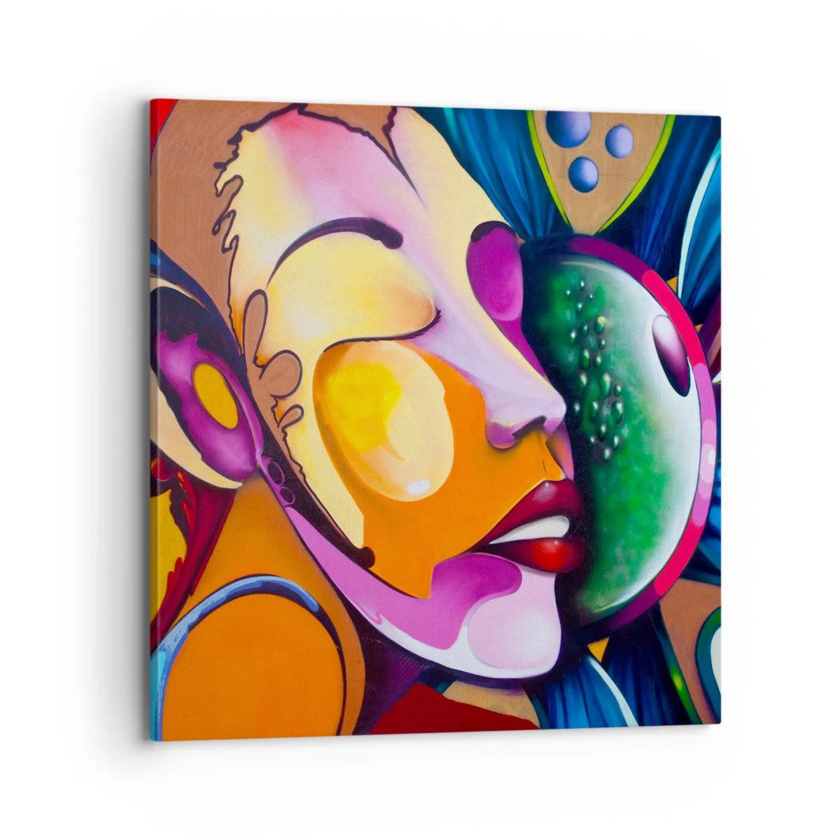 Tablou pe pânză - Atingere de culoare - 70x70 cm
