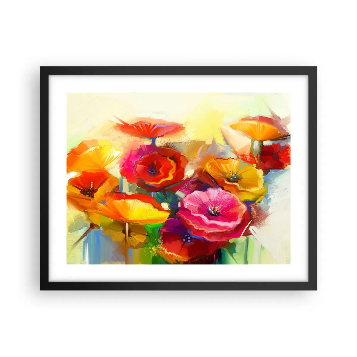 Poster în ramă neagră - Nu numai roșu - 50x40 cm