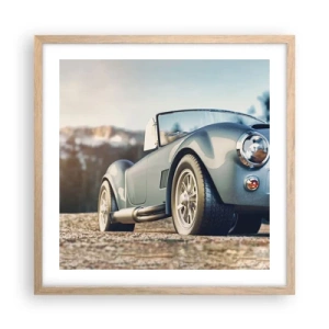 Poster în ramă de stejar deschis - Pentru că stilul contează - 50x50 cm