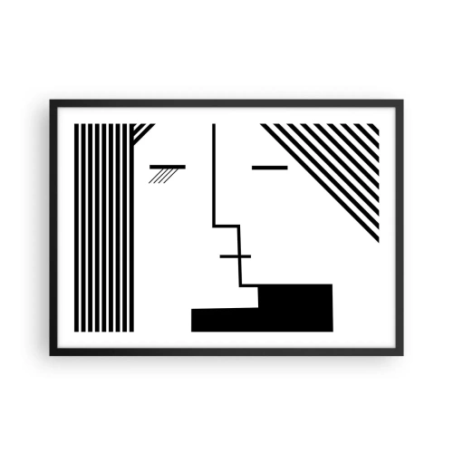 Poster în ramă neagră - Doar un sărut - 70x50 cm