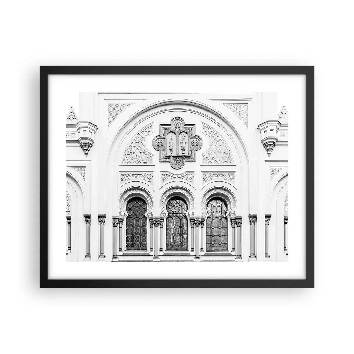 Poster în ramă neagră - La granița dintre culturi - 50x40 cm