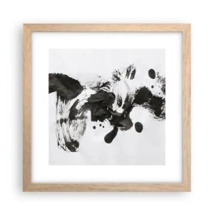 Poster în ramă de stejar deschis - Metodă în nebunie? - 30x30 cm