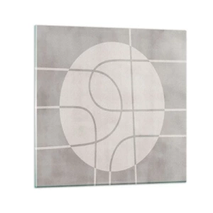 Tablou pe sticlă - Circular și drept înainte - 70x70 cm