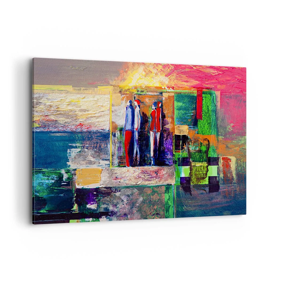 Tablou pe pânză - Relații și emoții - 100x70 cm