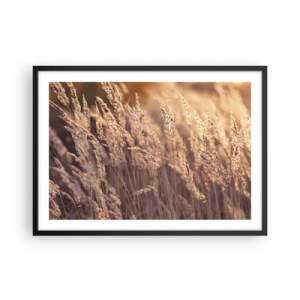 Poster în ramă neagră - Gata să întâmpine toamna - 70x50 cm
