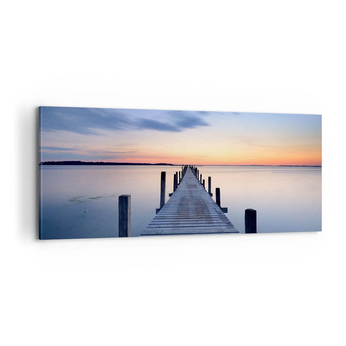 Tablou pe pânză - Calmul unui amurg senin - 100x40 cm