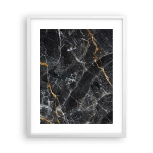 Poster în ramă albă - Viața interioară a unei pietre - 40x50 cm