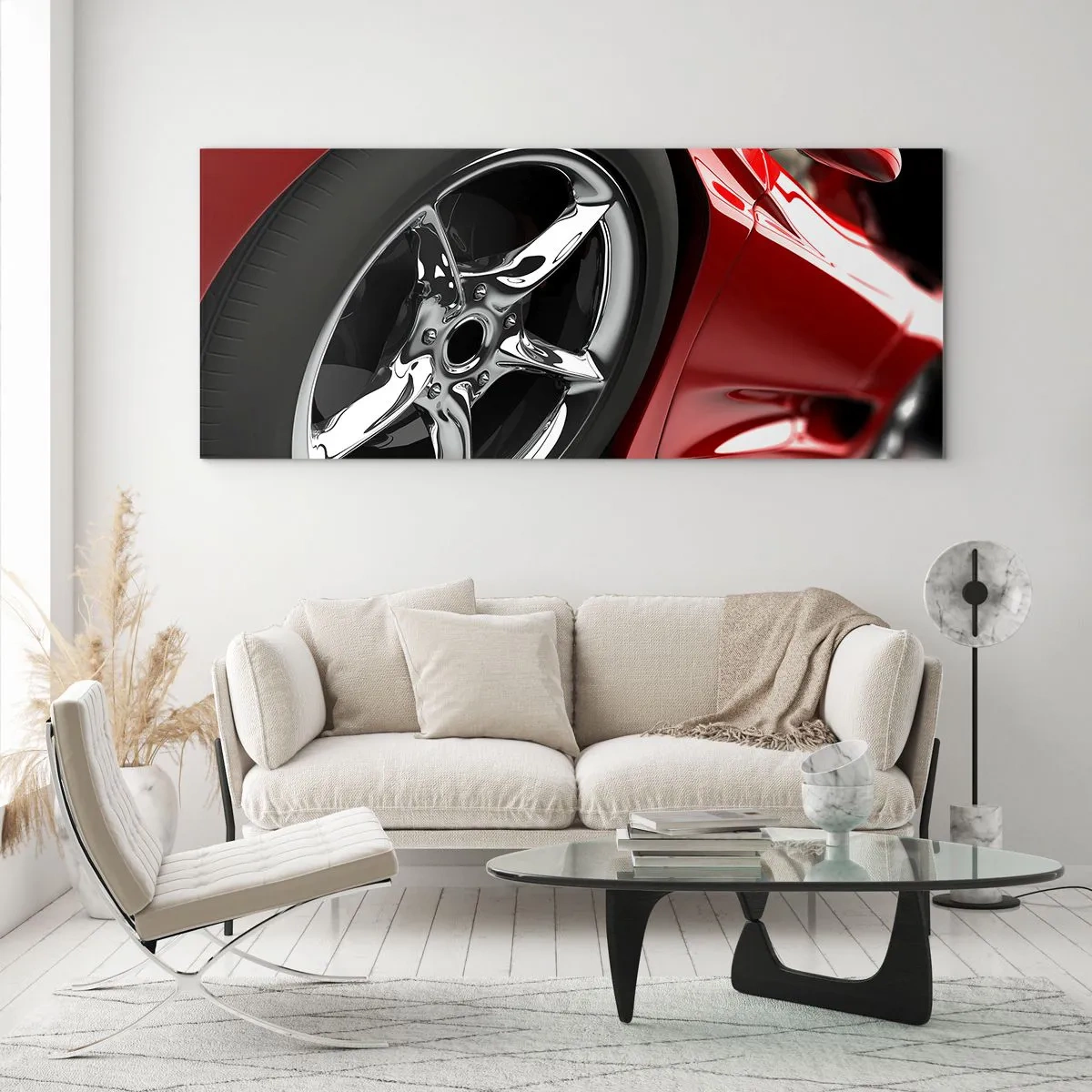 Tablou pe sticlă - Construit pentru viteză - 90x30 cm
